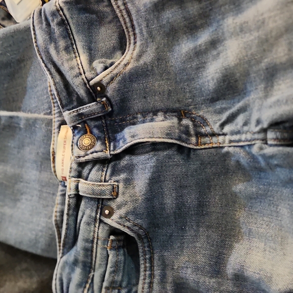 Levi's 710 Ankle Super Skinny Jeans Girls 6 Regular (5-7 years) raw edge hem - Picture 11 of 15